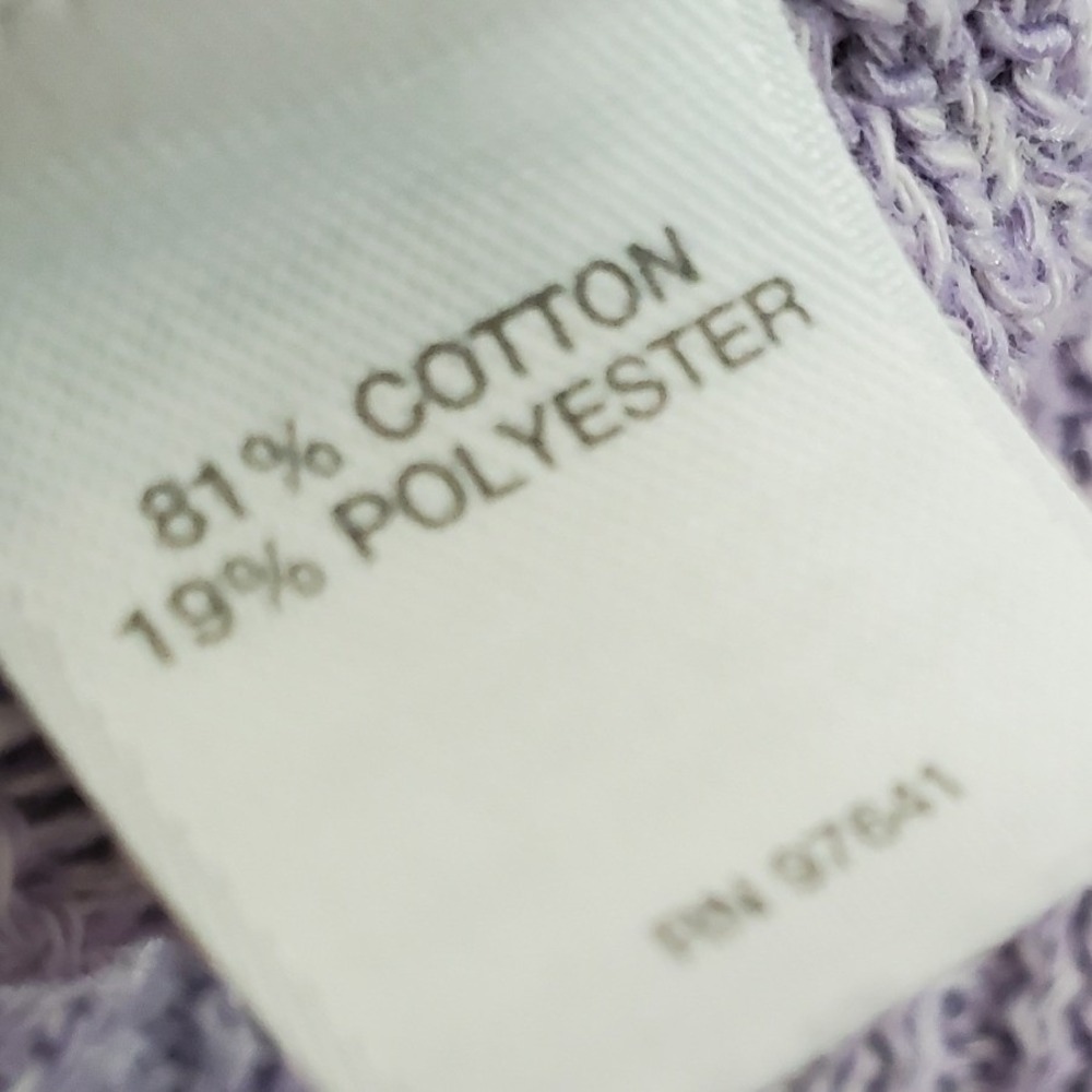 Pure Jill Sweater Purple Asymmetrical Hem Ribbed Knit Pullover Casual XS Petite - Picture 8 of 8